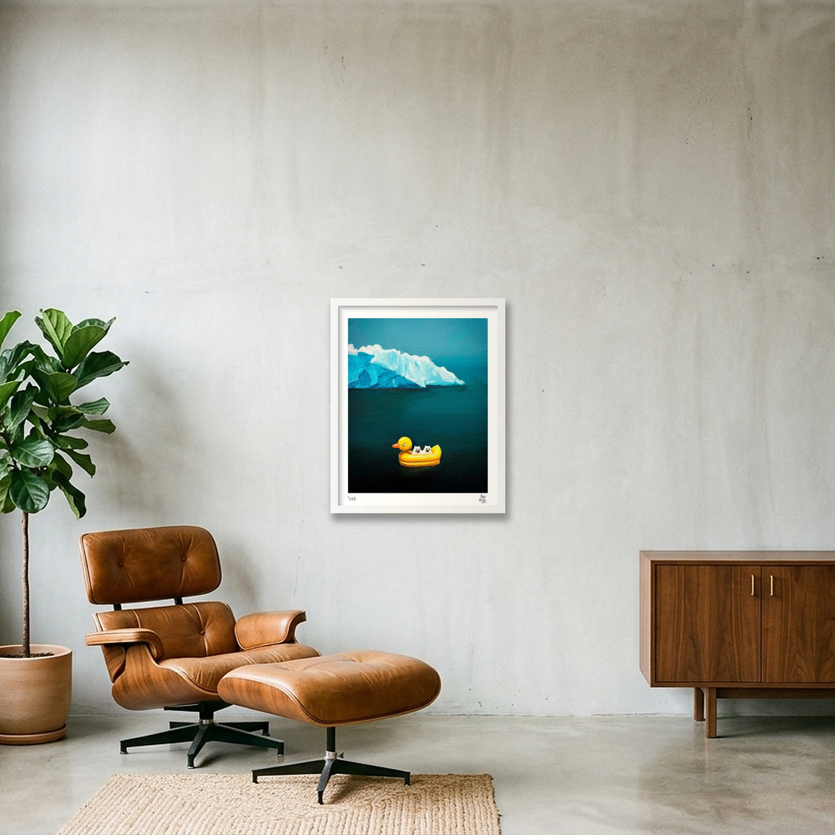 When i eventually found myself, i was suprised at just how much we had in common — 40×50cm, 16×20" White Frame