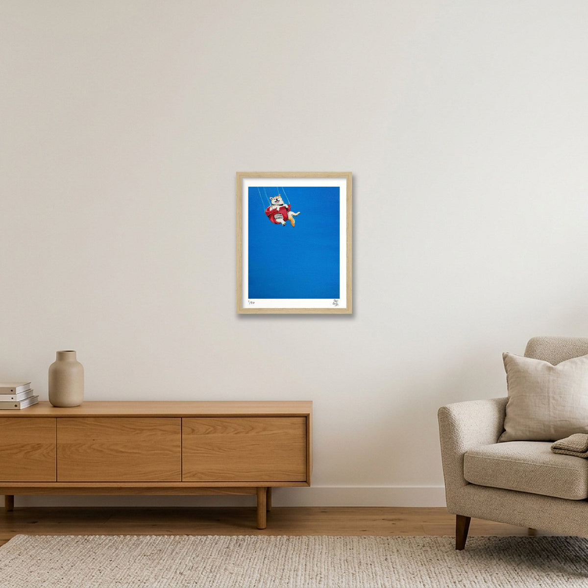 Everything just felt so much better from the moment i pressed delete — 28×35cm, 11×14" Oak Frame