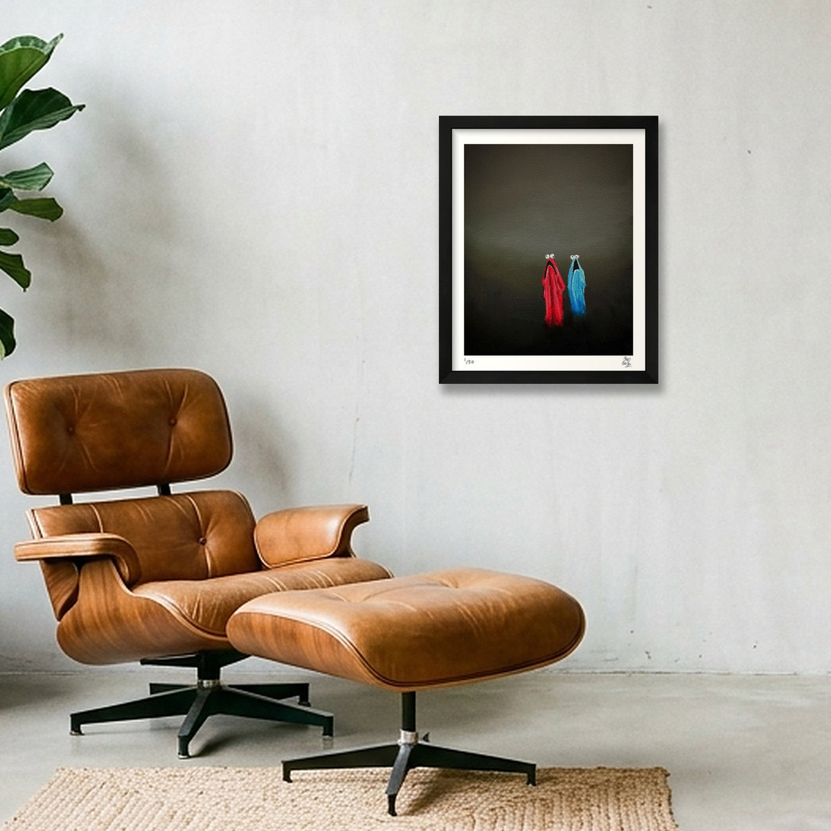 ‘The final vestiges of my childhood self were found wandering confused, through the fog of my psyche’ — 28×35cm, 11×14" Black Frame