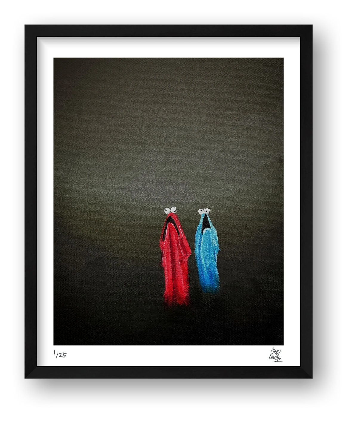 ‘The final vestiges of my childhood self were found wandering confused, through the fog of my psyche’ — framed