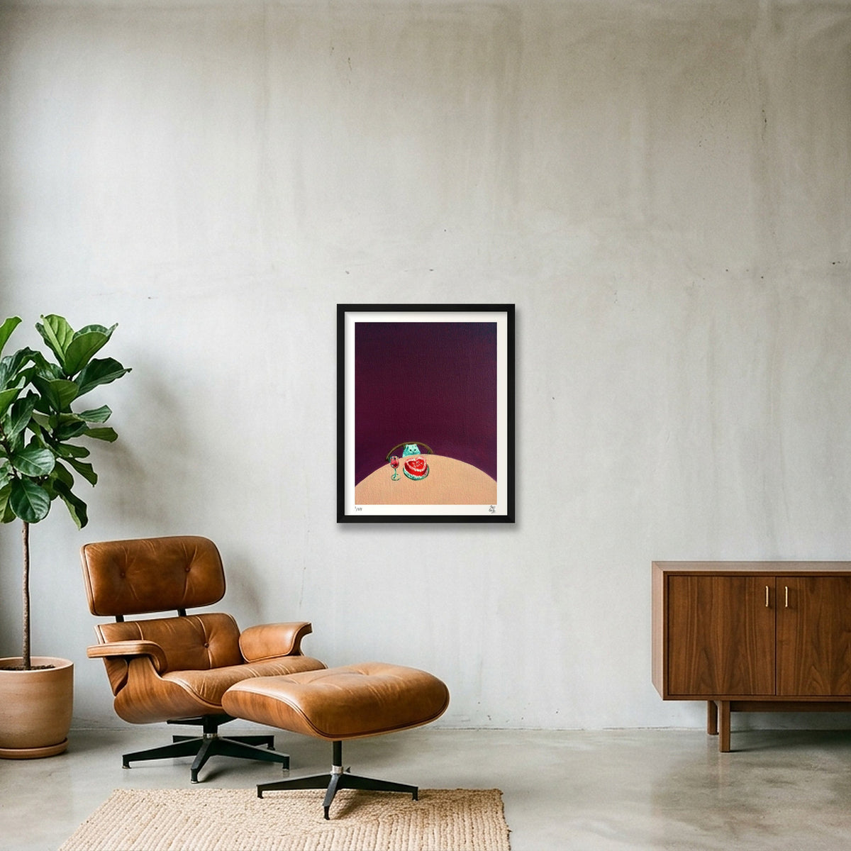 I was just reminiscing about the time your cat baked me a cake (2nd Edition) — 40×50cm, 16×20" Black Frame
