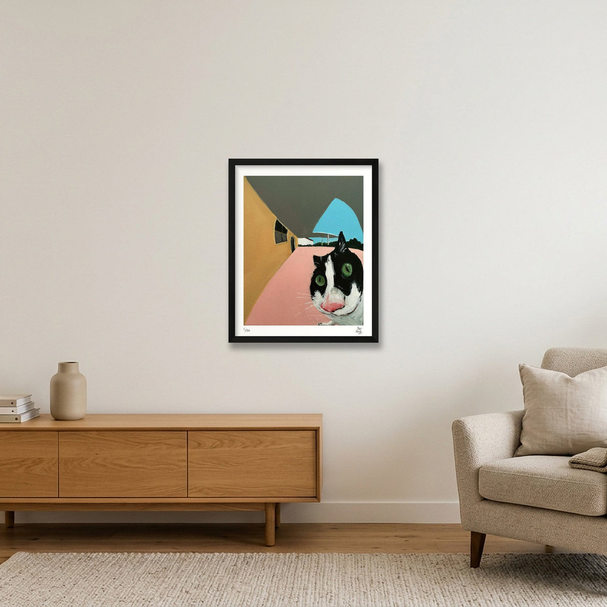 After a few lifetimes it did eventually start to wear off — 40×50cm, 16×20" Black Frame